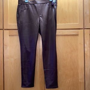 Shiny brown leggings NWT
